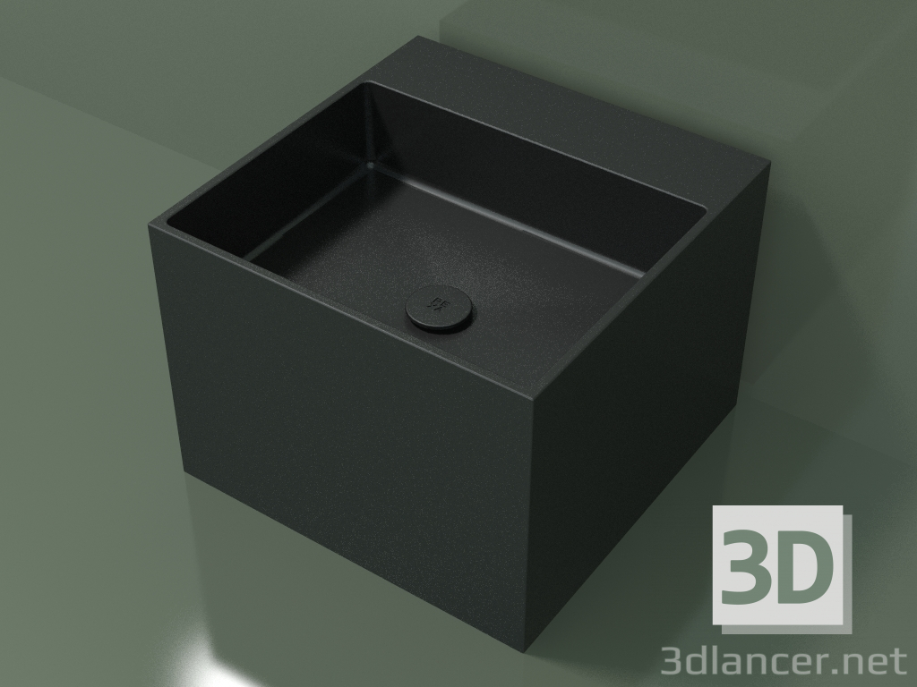 modèle 3D Vasque à poser (01UN22302, Deep Nocturne C38, L 48, P 48, H 36 cm) - preview