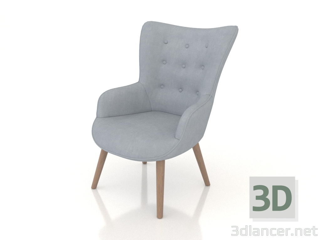 3D Modell Sessel Hygge (blau) - Vorschau