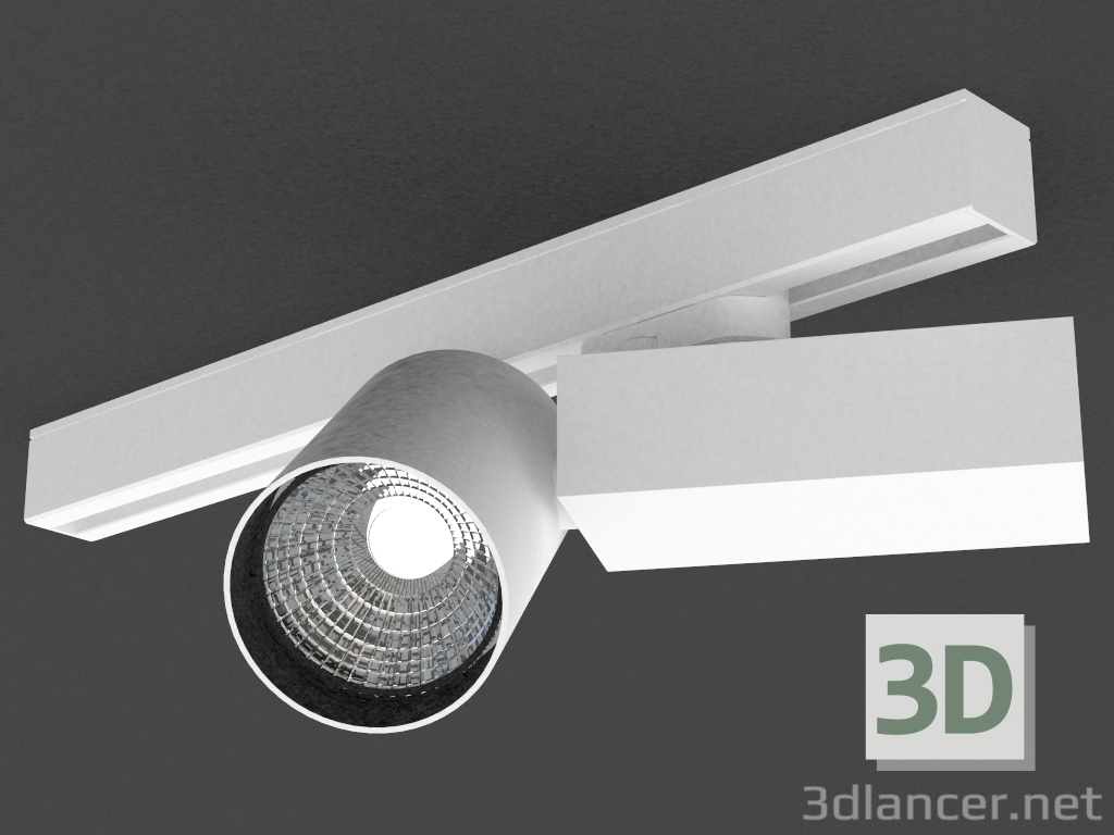 modello 3D Lampada a LED per bus trifase (DL18624_01 cingolati W Dim) - anteprima