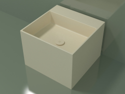 Countertop washbasin (01UN22302, Bone C39, L 48, P 48, H 36 cm)