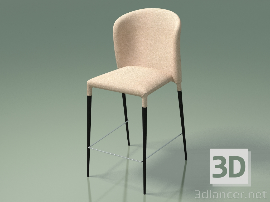 modèle 3D Chaise demi-bar Arthur (110147, sable doré) - preview