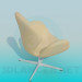 3d model Armchair on the stem - preview