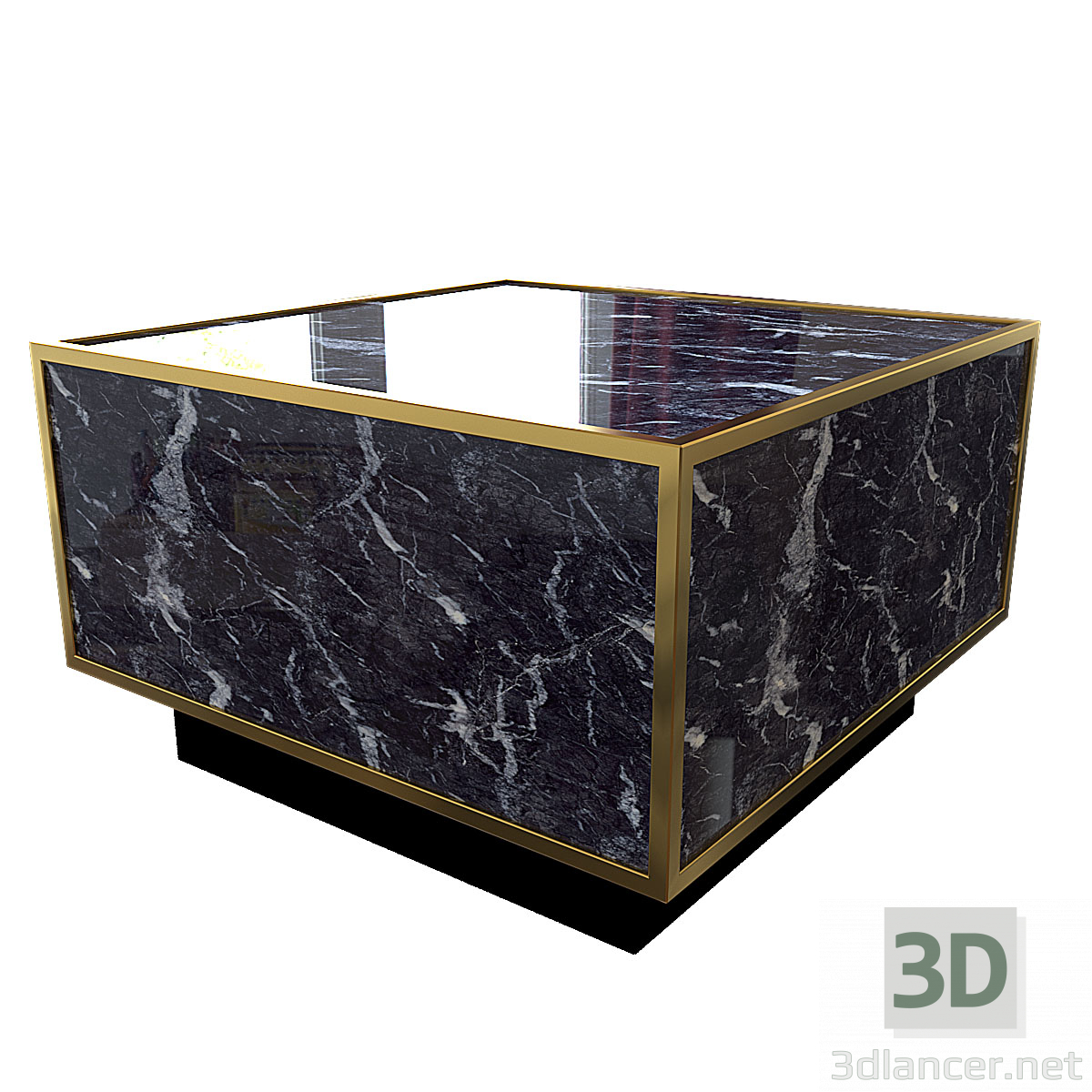 modello 3D di TAVOLINO CONCORDIA SET DA 4 comprare - rendering