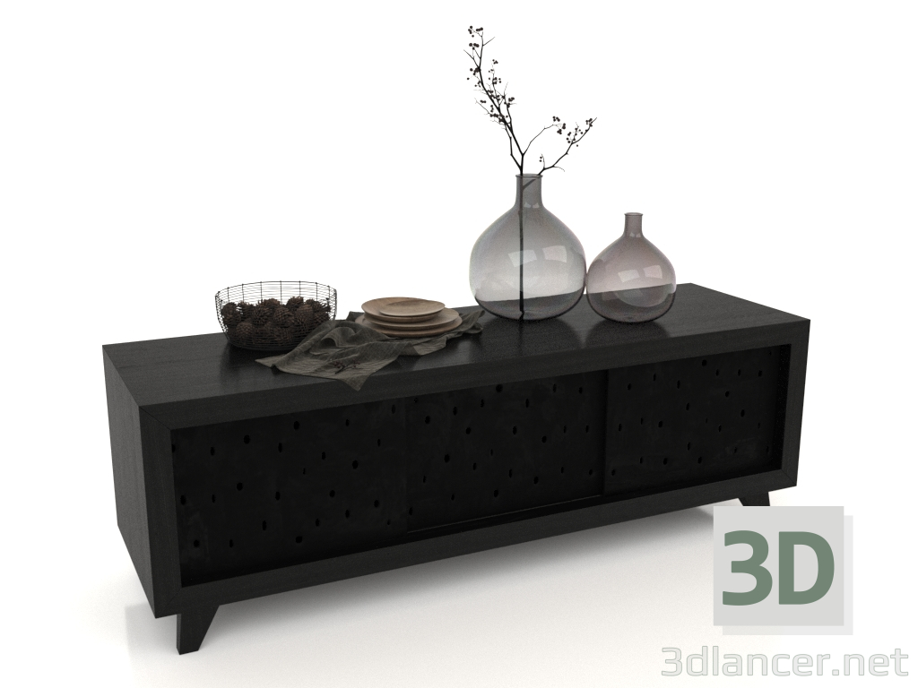 3d model Cabinet PECHYVO (Black) - preview