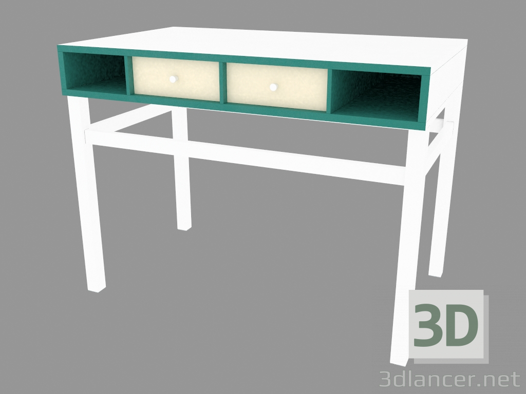 3d model writing desk - preview