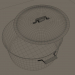 3D modeli Kapaklı güveç (paslanmaz çelik) - önizleme