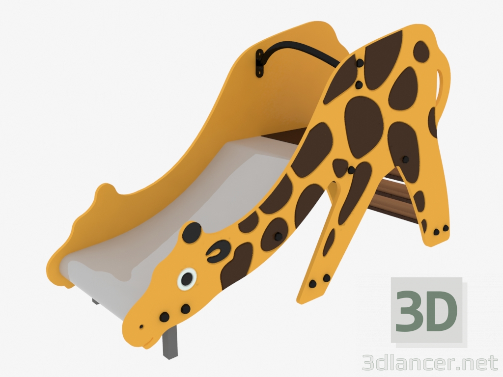 3D modeli Çocuk oyun alanı Hill Zürafa (5206) - önizleme