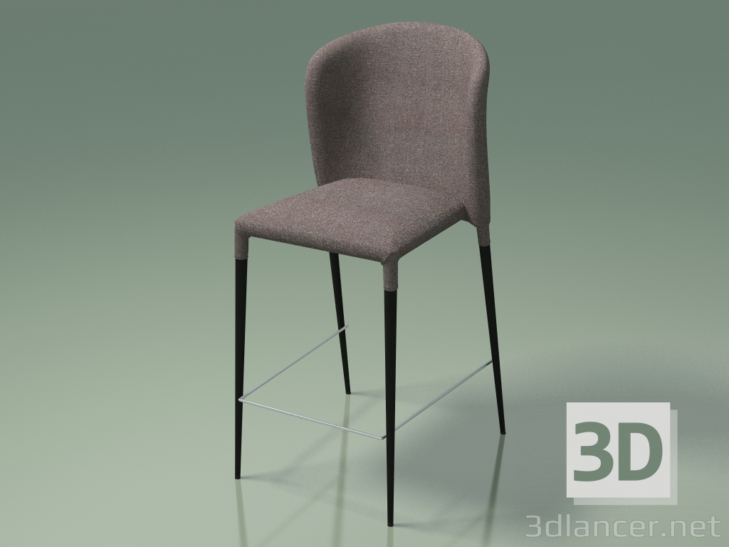 3D modeli Yarım bar sandalyesi Arthur (110146, gri) - önizleme