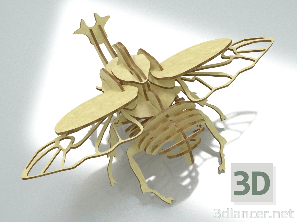 Puzzle "Käfer" 3D-Modell kaufen - Rendern