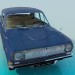 modello 3D Volga GAZ-24 - anteprima
