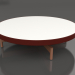 modèle 3D Table basse ronde Ø90x22 (Rouge vin, DEKTON Zenith) - preview