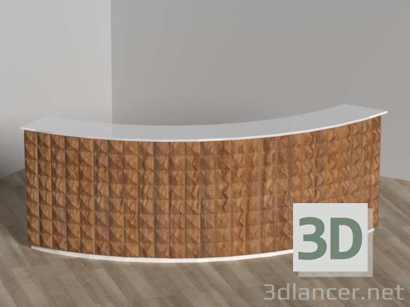 3D Resepsiyonist modeli satın - render