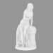 3d model Escultura de mármol Psique abandonada - vista previa