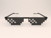 8 бит пиксельные солнцезащитные очки