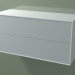 3 डी मॉडल डबल बॉक्स (8AUDCA01, ग्लेशियर व्हाइट C01, HPL P03, L 96, P 36, H 48 सेमी) - पूर्वावलोकन