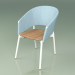 3d модель Комфортное кресло 022 (Metal Milk, Sky) – превью