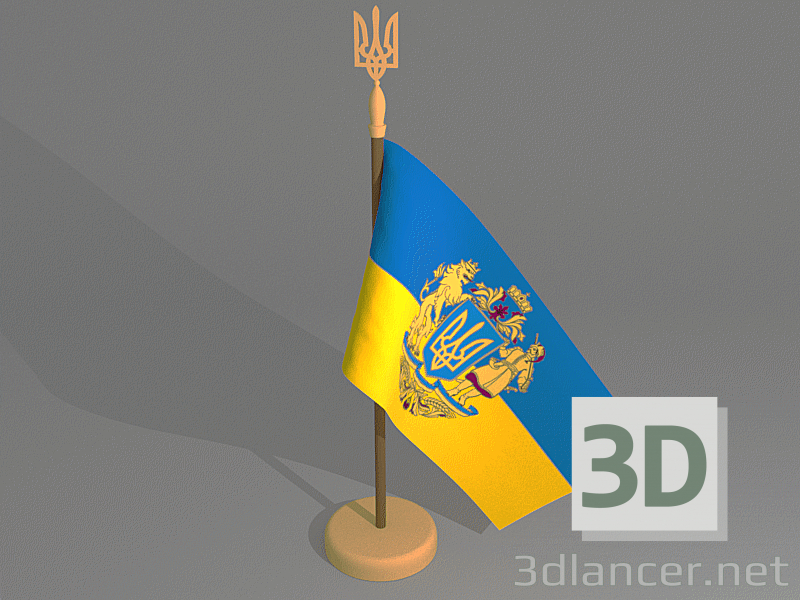 3D modeli bayrak - önizleme