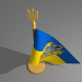 3D modeli bayrak - önizleme