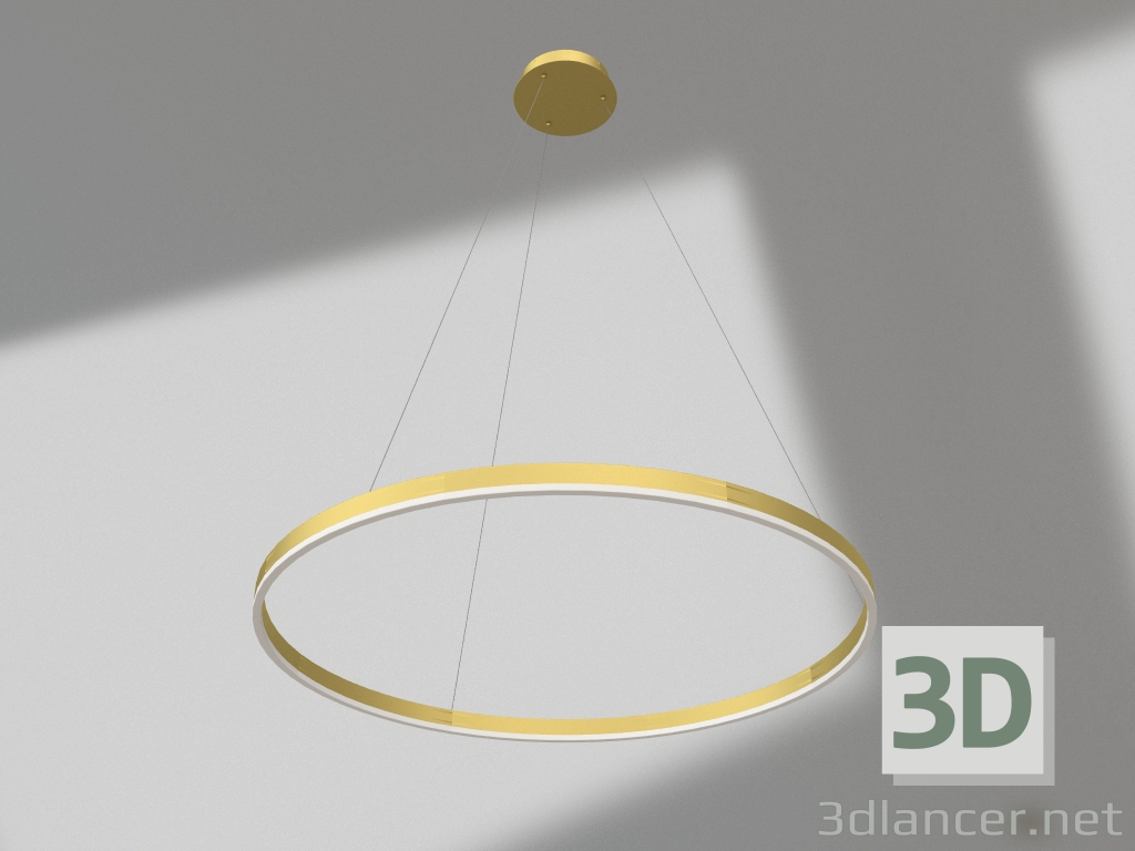 3D modeli Kolye ucu Thor mat altın d100 (08228,33) - önizleme