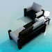3D modeli Koltuk sandalye ile - önizleme