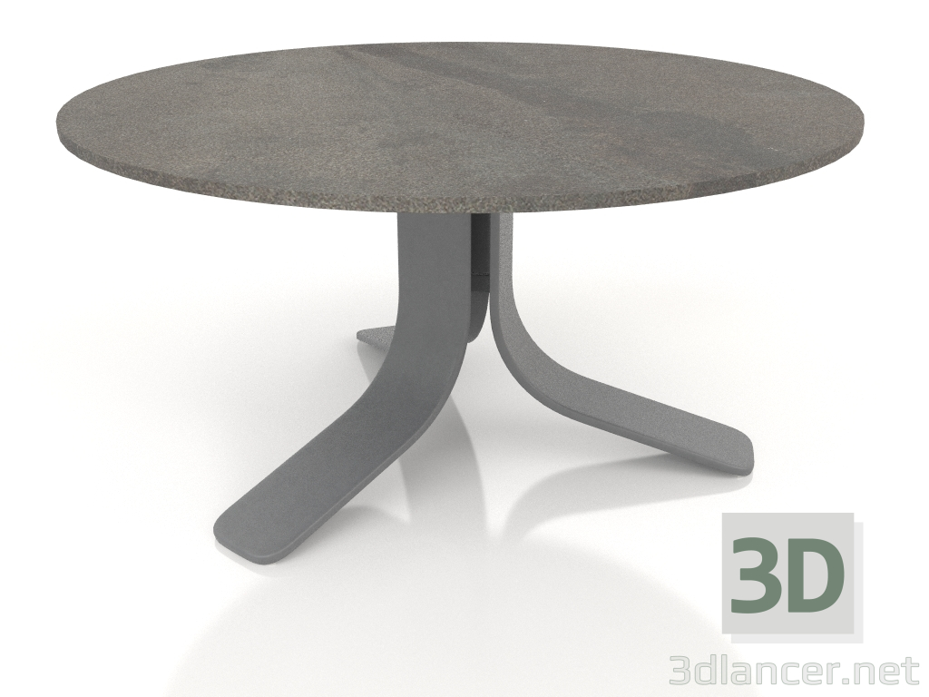 3d model Coffee table Ø80 (Anthracite, DEKTON Radium) - preview