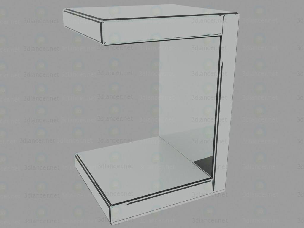modello 3D Tavolo piegare specchio - anteprima