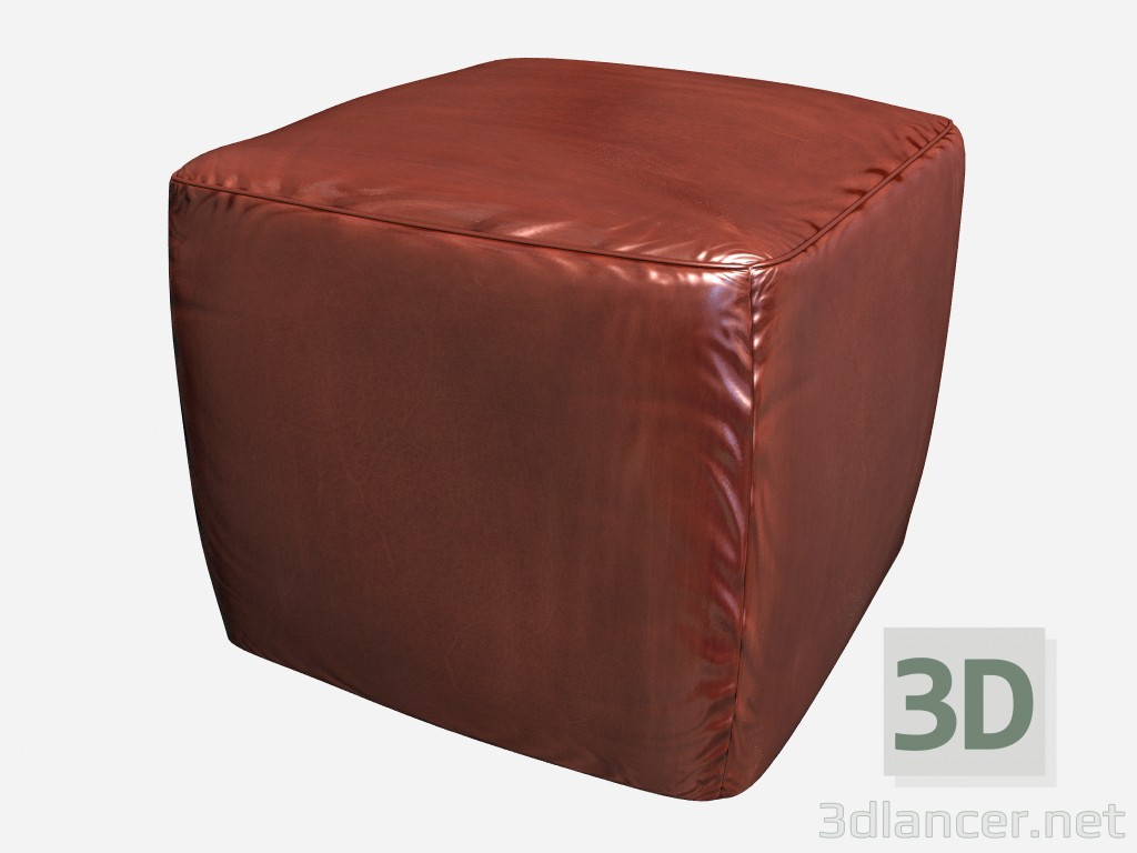 3d model Square Pouffe Art Deco Cubi 02 - preview