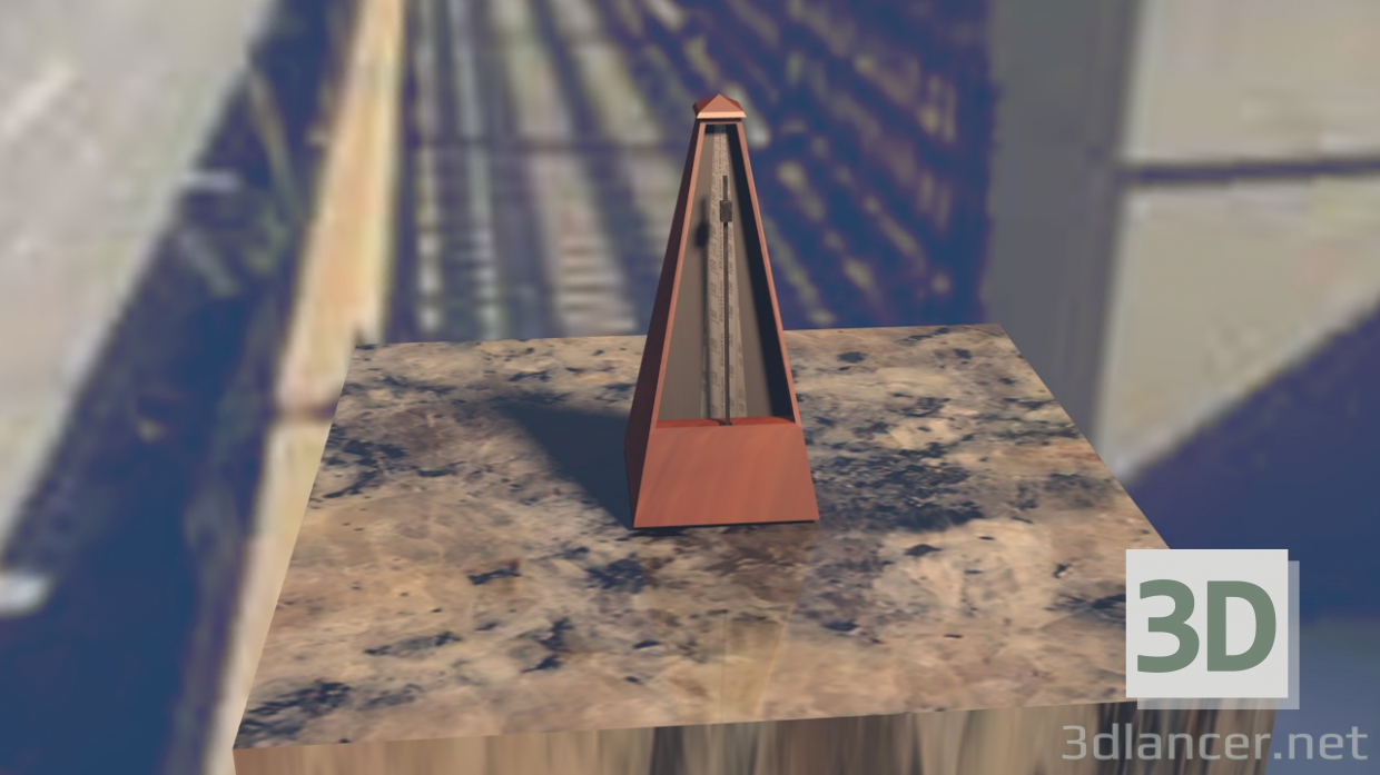 modello 3D di metronomo comprare - rendering