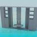 modèle 3D Double mur de meubles - preview