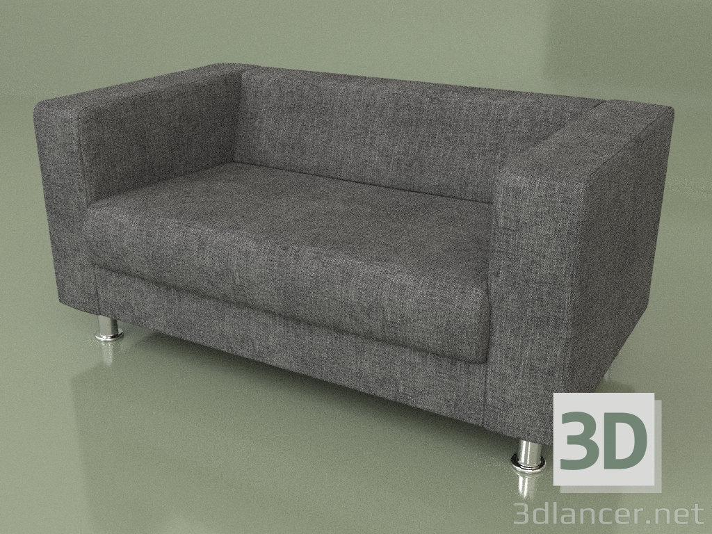 3 डी मॉडल डबल सोफा एलेटो (टेम्पो 9) - पूर्वावलोकन
