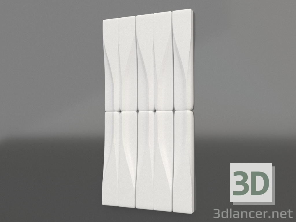 modello 3D Pannello Moxie 3d - anteprima