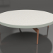 modello 3D Tavolino rotondo Ø120 (Grigio cemento, DEKTON Sirocco) - anteprima