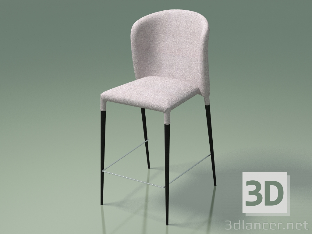modèle 3D Chaise demi-bar Arthur (110145, gris clair) - preview