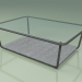 3d model Coffee table 002 (Ribbed Glass, Metal Smoke, Luna Stone) - preview
