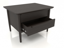 Mueble MC 02 (con cajón extendido) (725x565x500, madera marrón oscuro)