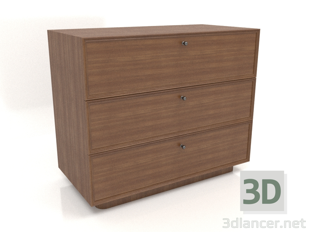 3d model Chest of drawers TM 15 (1001х505х834, wood brown light) - preview