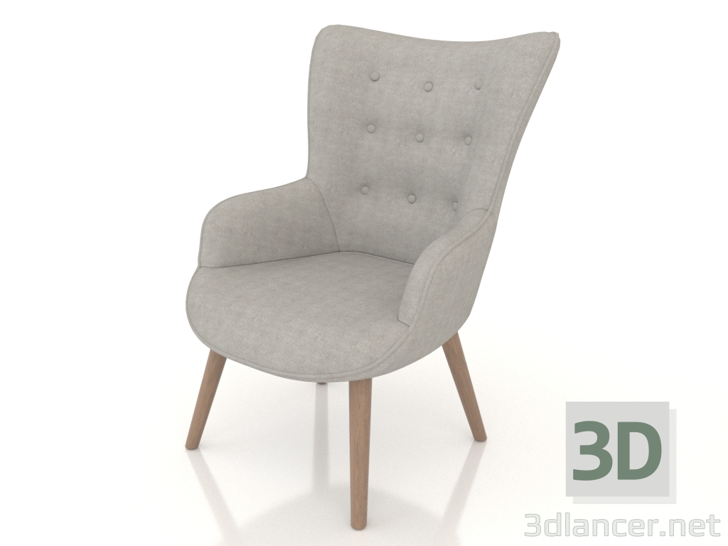 3D Modell Sessel Hygge (grau) - Vorschau