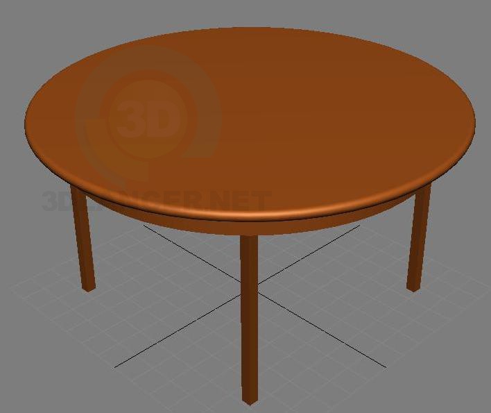 3d model mesa de té - vista previa