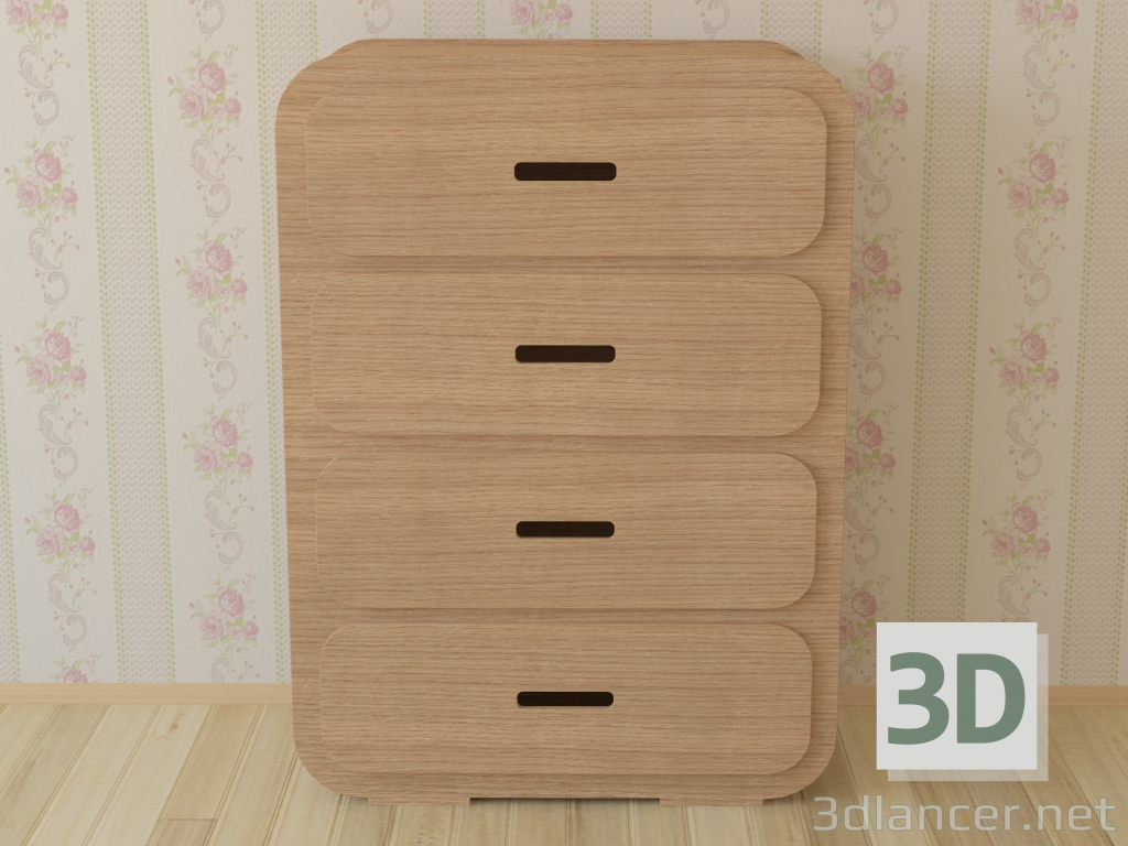 3d Chest of Drawer 1C from Unto This Last model buy - render