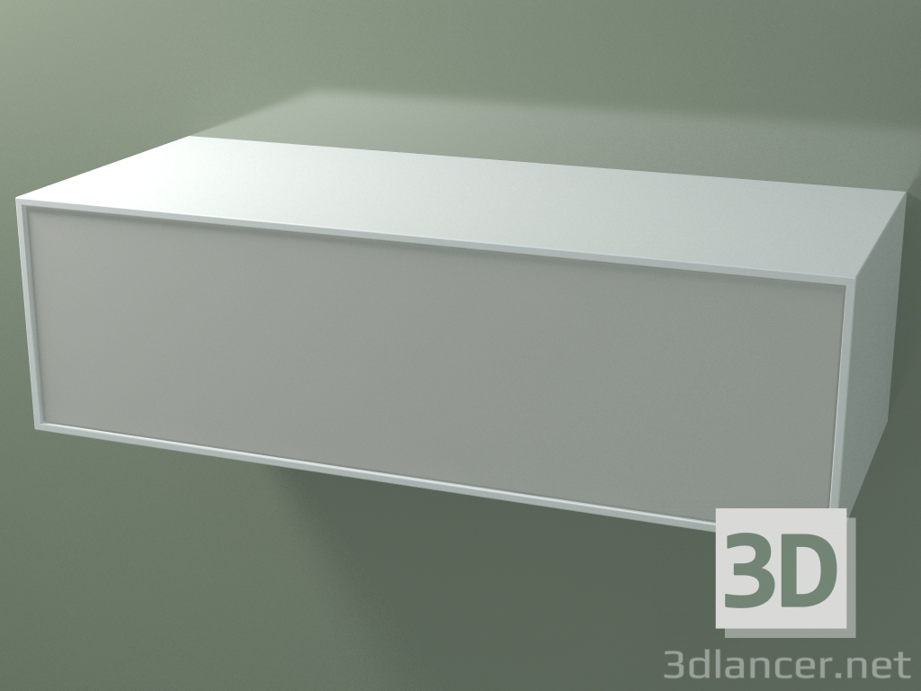 modello 3D Scatola (8AUEВB01, Glacier White C01, HPL P02, L 120, P 50, H 36 cm) - anteprima
