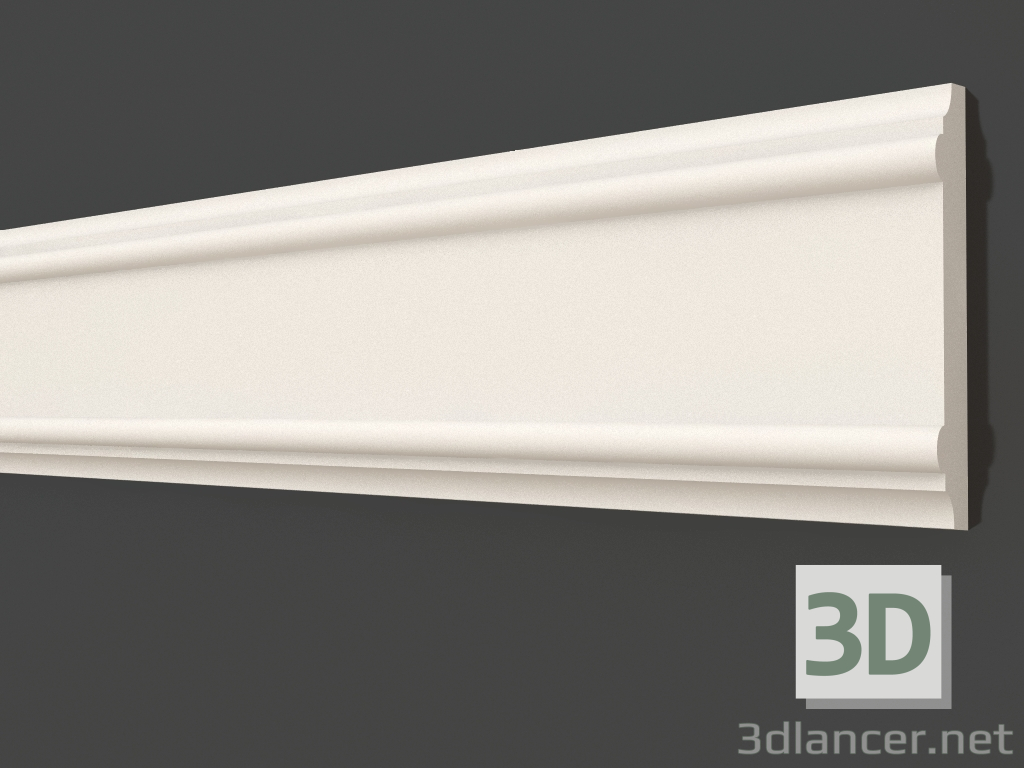 3d model Plaster molding LG 066 1 (100x21) - preview