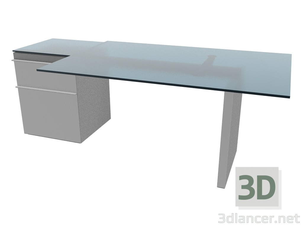 3D Modell Kopf Tisch 3-Symbol - Vorschau