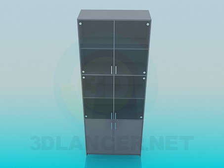 3D Modell Büro Schrank - Vorschau