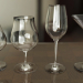 modello 3D Un insieme di bicchieri da vino 4 pezzi - anteprima