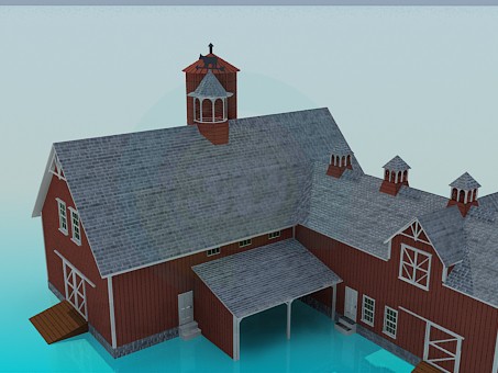 3D Modell Bauernhaus - Vorschau