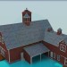 3d модель Фермерский дом – превью