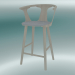 modèle 3D Chaise de bar In Between (SK8, H 92cm, 58x54cm, chêne blanc huilé, Fiord 251) - preview