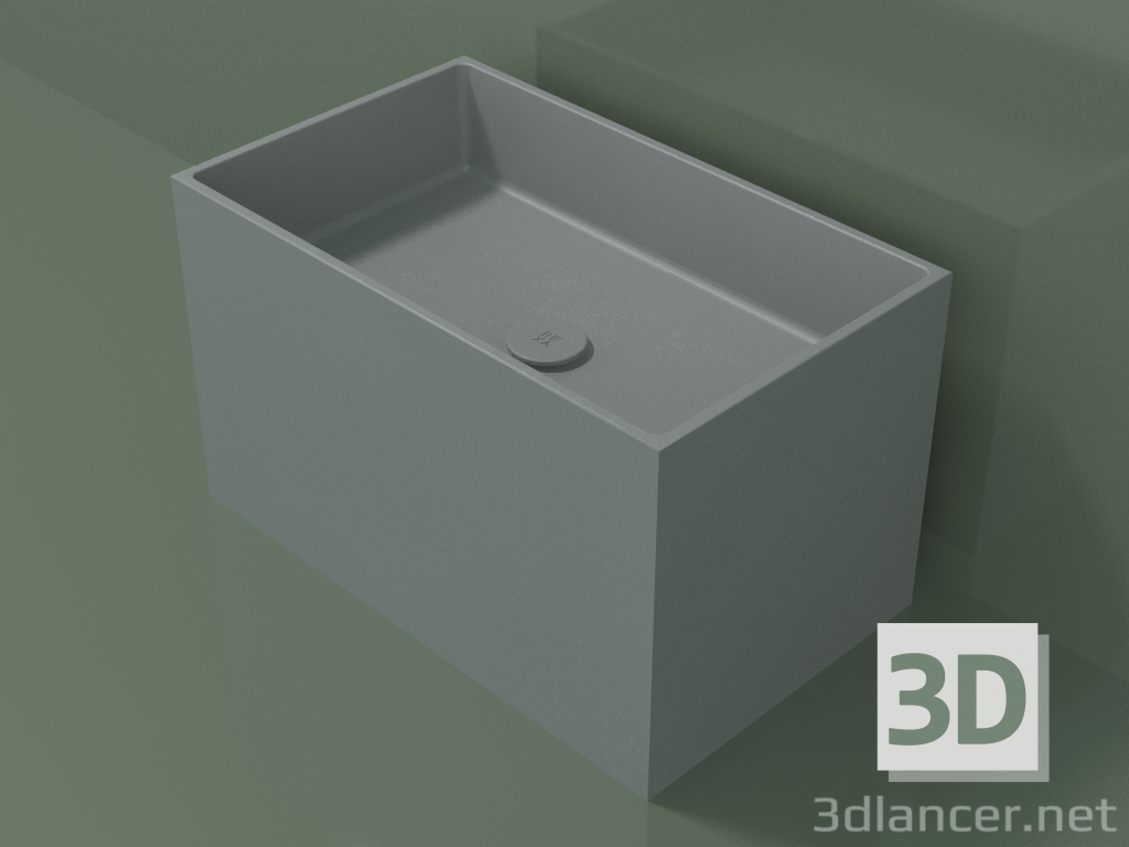 modèle 3D Vasque à poser (01UN32101, gris argenté C35, L 60, P 36, H 36 cm) - preview