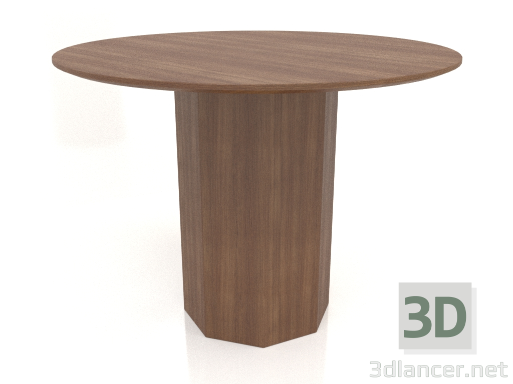 Modelo 3d Mesa de jantar DT 11 (D=1000х750, madeira castanha clara) - preview