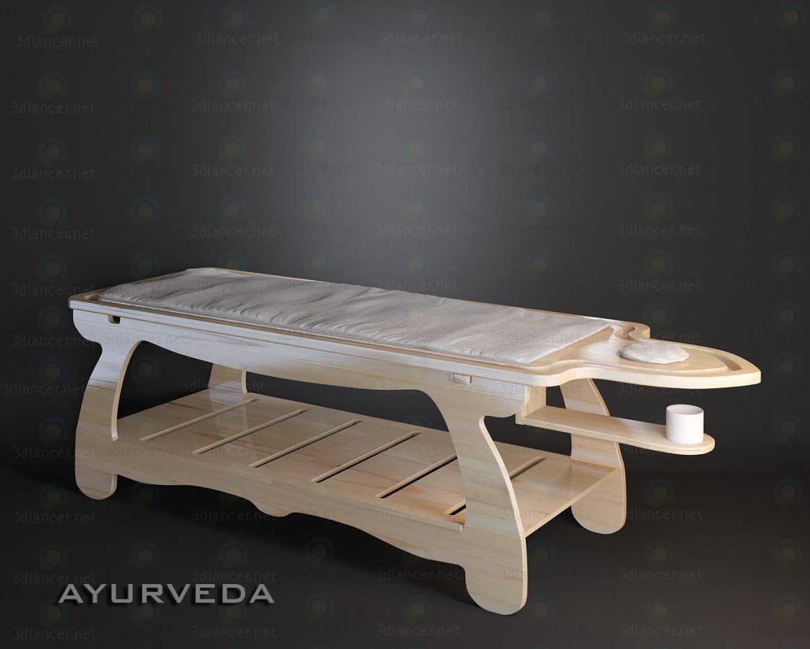 modello 3D Esagono ayurveda - anteprima
